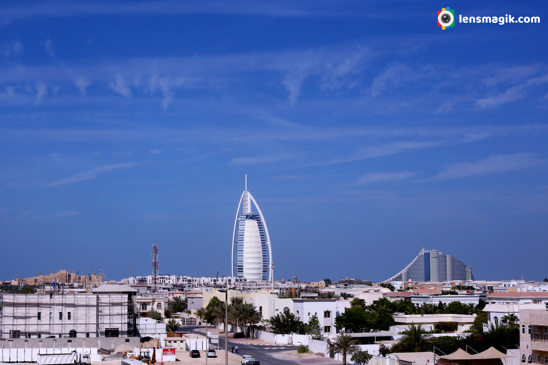 Burj Al Arab view From Dubai City