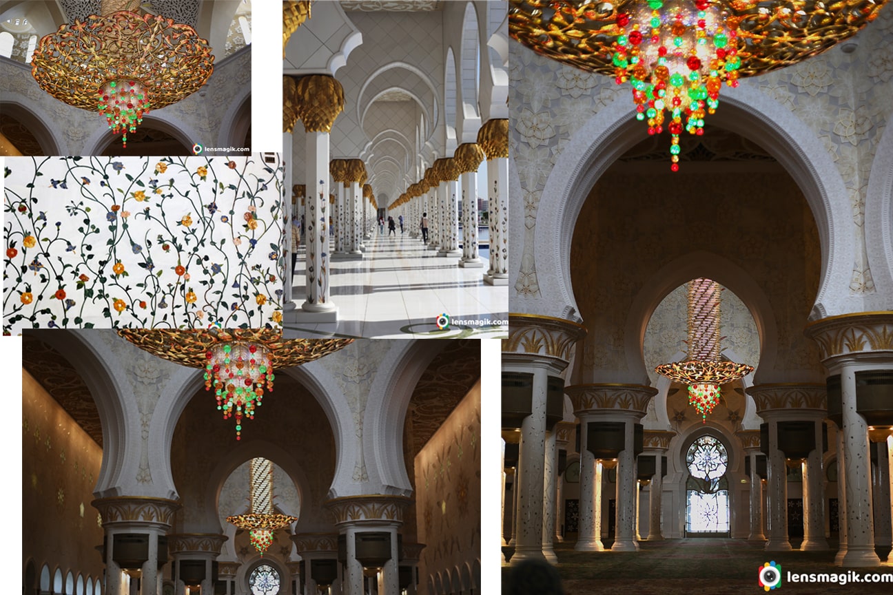 Inside Abu Dhabi Mosque