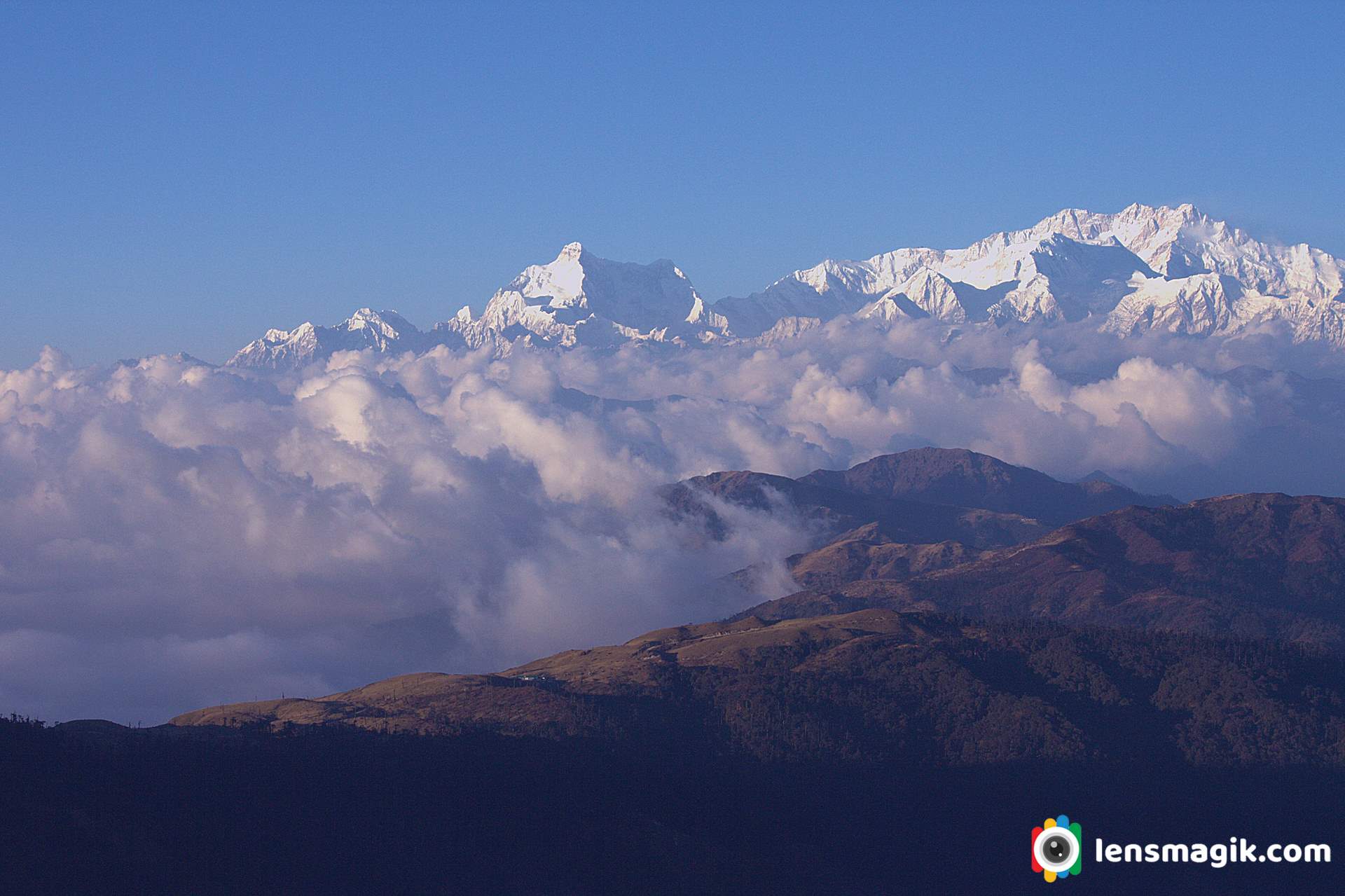 Himalayan Mountain view from Sandakphu