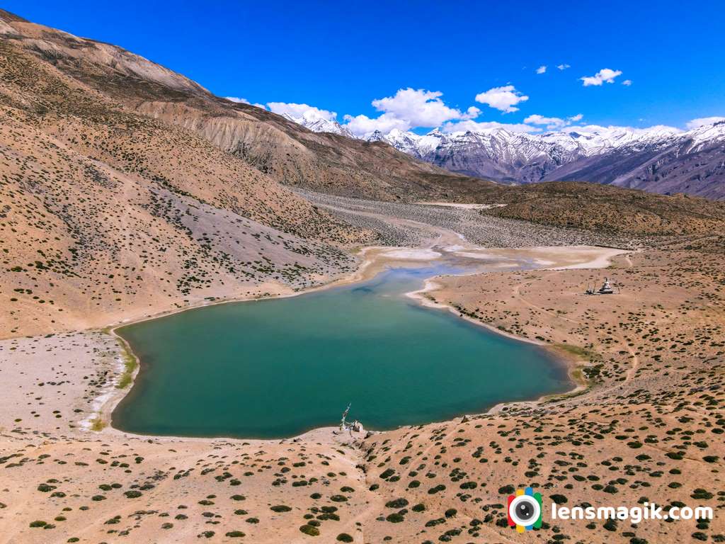 Dhankar lake Spiti valley